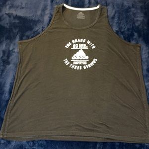 Black climalite adidas tank top muscle shirt